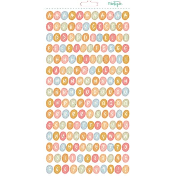 Alfabeto puffy Aloha