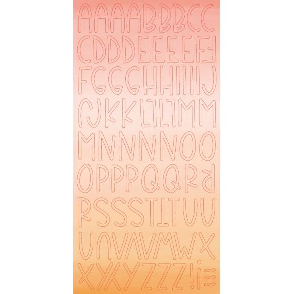 Alfabeto chipboard Aloha