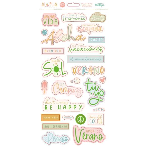 Pegatinas 6x12 Aloha