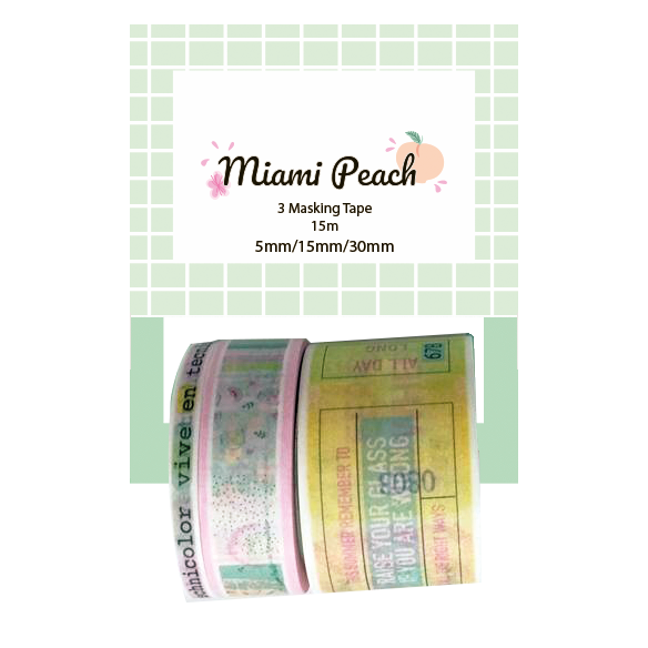 Washi tape MIAMI PEACH