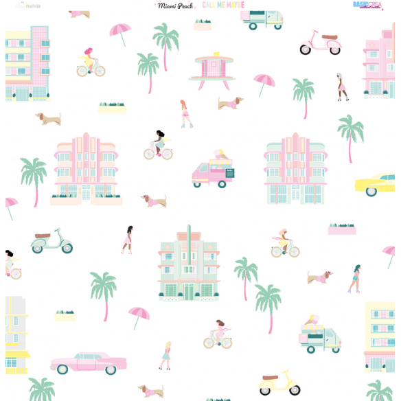 Colección de papel MIAMI PEACH