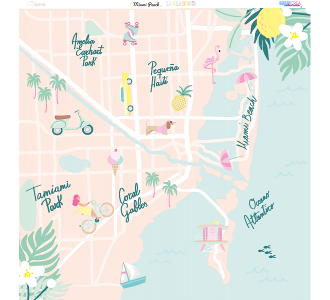 Colección de papel MIAMI PEACH