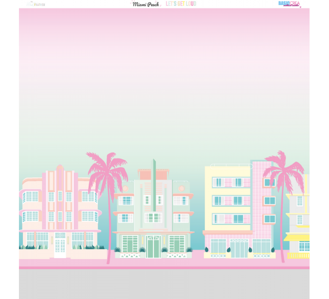 Colección de papel MIAMI PEACH