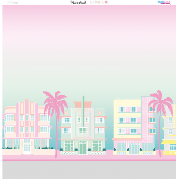 Colección de papel MIAMI PEACH