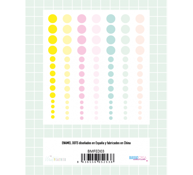 Enamel dots MIAMI PEACH