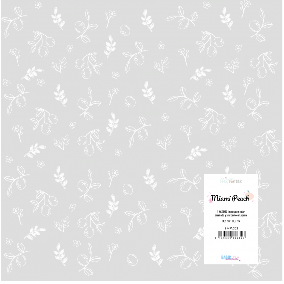 Acetato tarjetas MIAMI PEACH