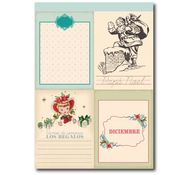 Recortables A5 Let it snow