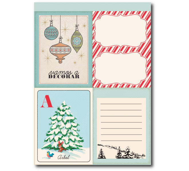 Recortables A5 Let it snow