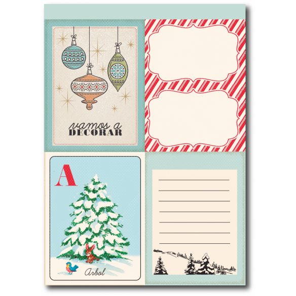 Recortables A5 Let it snow