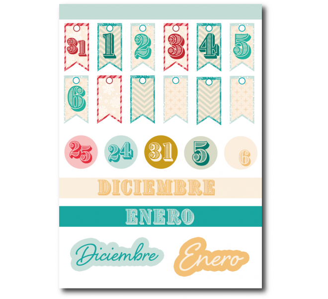 Recortables A5 Let it snow