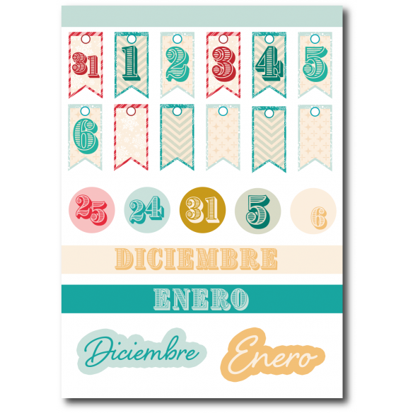 Recortables A5 Let it snow