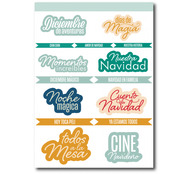 Recortables A5 Let it snow