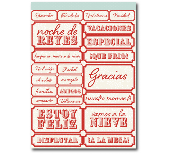 Recortables A5 Let it snow