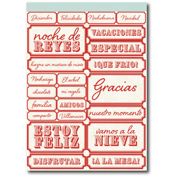 Recortables A5 Let it snow