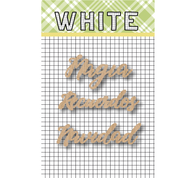 Palabra de madera WHITE
