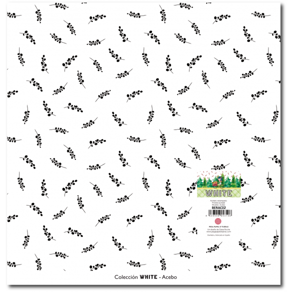Acetato estampado WHITE 30,5x31,5
