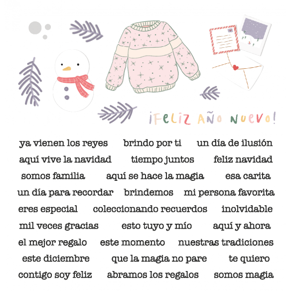 Pegatinas transparentes Ginger Bell