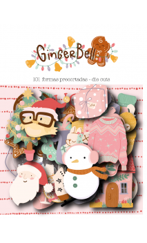 Ginger Bell diecuts papel