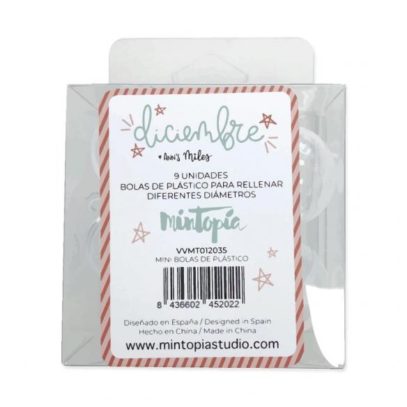 Set mini bolas de plástico Diciembre de Mintopía