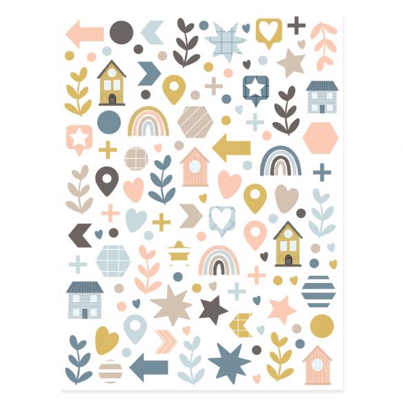 Pegatinas puffy Hola Invierno de Mintopia