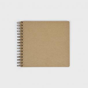 Album kraft wyro small square 20.5x20.5 cm. 20 sheets cardboard 250 grs.