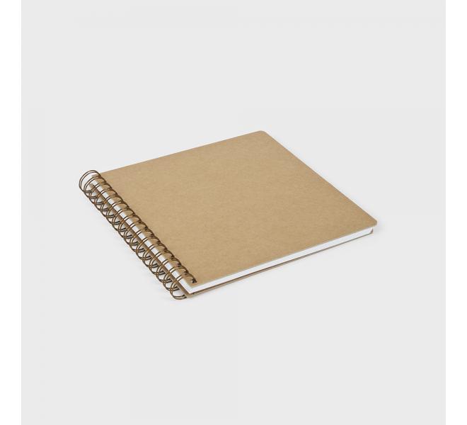 Album kraft wyro small square 20.5x20.5 cm. 20 sheets cardboard 250 grs.