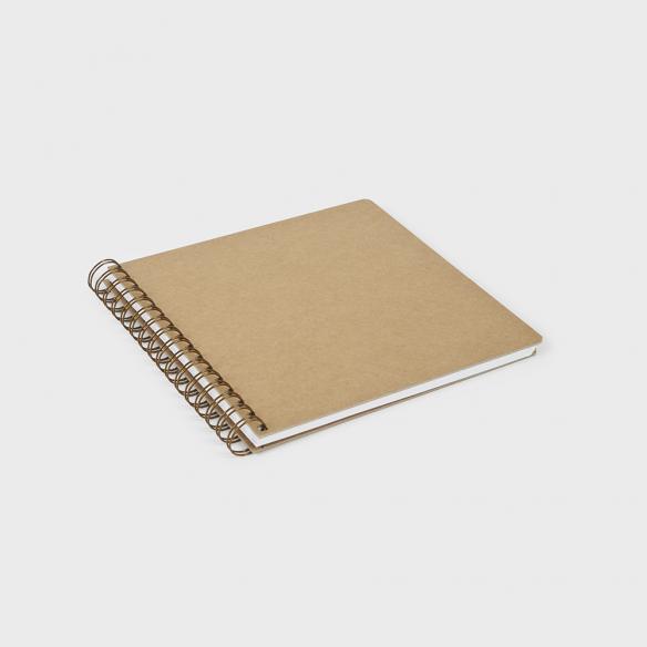 Album kraft wyro small square 20.5x20.5 cm. 20 sheets cardboard 250 grs.