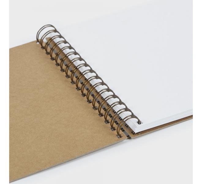 Album kraft wyro small square 20.5x20.5 cm. 20 sheets cardboard 250 grs.