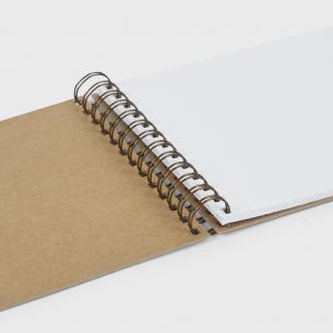 Álbum kraft journal 24x16,5 cm. 15 hojas cartulina 250 grs.
