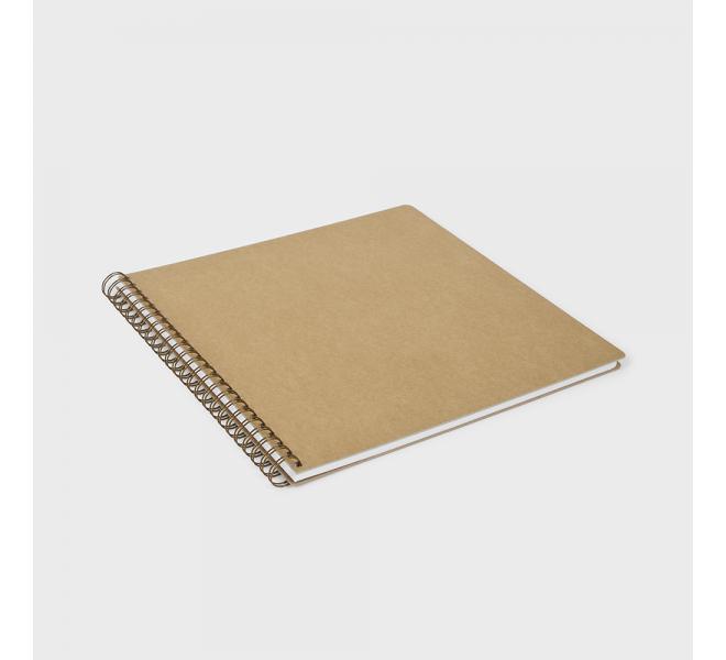 Large square kraft wyro album 30.5x30.5 cm. 15 sheets cardboard 250 grs.
