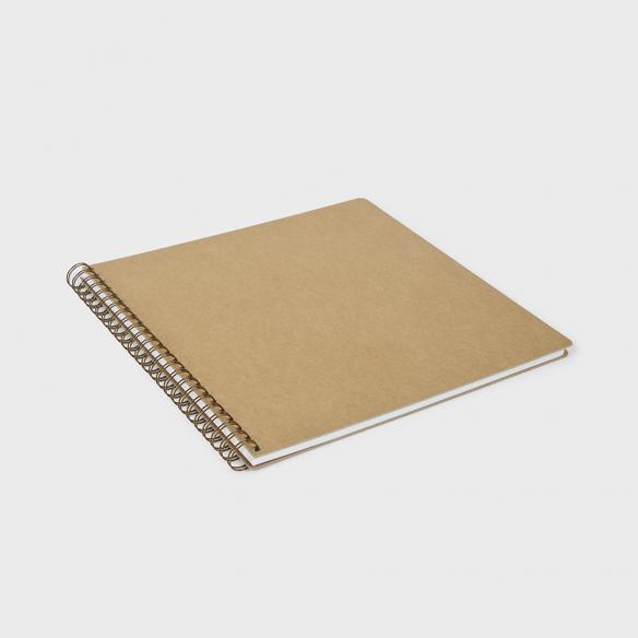 Large square kraft wyro album 30.5x30.5 cm. 15 sheets cardboard 250 grs.