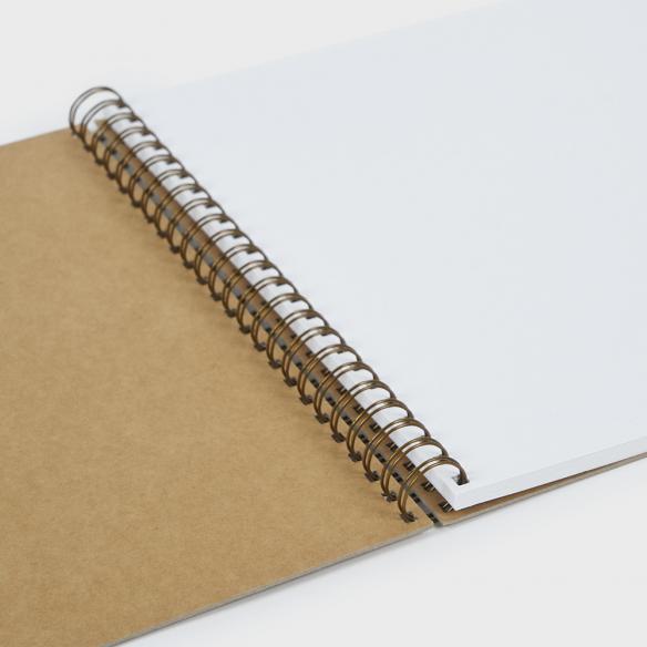 Large square kraft wyro album 30.5x30.5 cm. 15 sheets cardboard 250 grs.