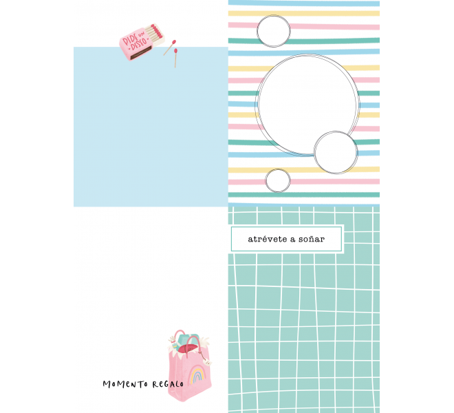 Bloc Din A5 Recortables "Confetti" 17 Diseños a 1 cara