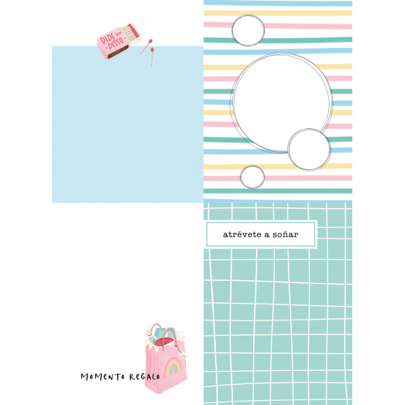 Bloc Din A5 Recortables "Confetti" 17 Diseños a 1 cara