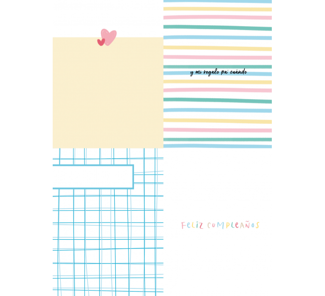 Bloc Din A5 Recortables "Confetti" 17 Diseños a 1 cara