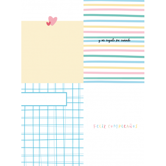 Bloc Din A5 Recortables "Confetti" 17 Diseños a 1 cara