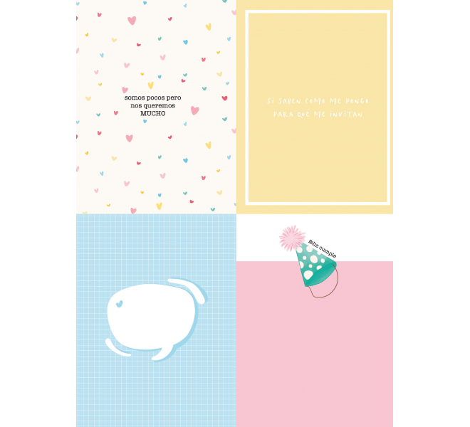 Bloc Din A5 Recortables "Confetti" 17 Diseños a 1 cara