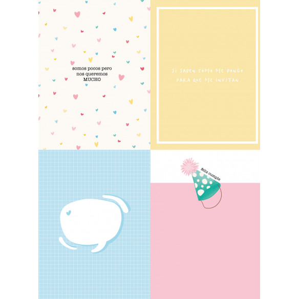 Bloc Din A5 Recortables "Confetti" 17 Diseños a 1 cara