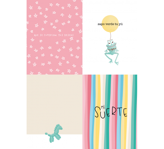 Bloc Din A5 Recortables "Confetti" 17 Diseños a 1 cara