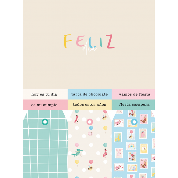 Bloc Din A5 Recortables "Confetti" 17 Diseños a 1 cara