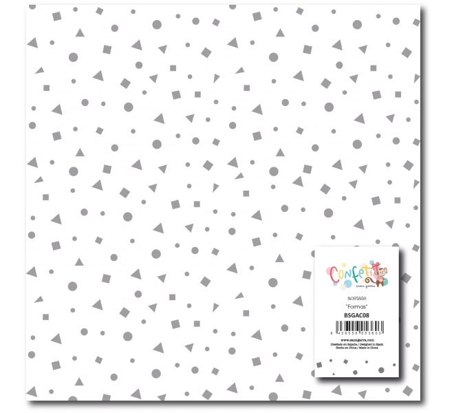 Bloc Din A5 Recortables "Confetti" 17 Diseños a 1 cara