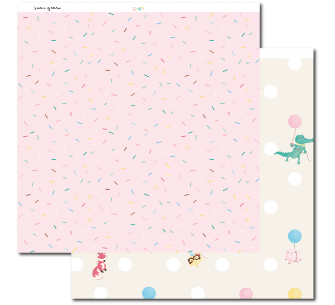 Stack Papel  "Confeti" 12H a doble cara+12 a 1Cara