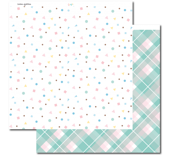 Stack Papel  "Confeti" 12H a doble cara+12 a 1Cara