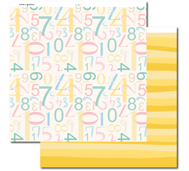 Stack Papel  "Confeti" 12H a doble cara+12 a 1Cara