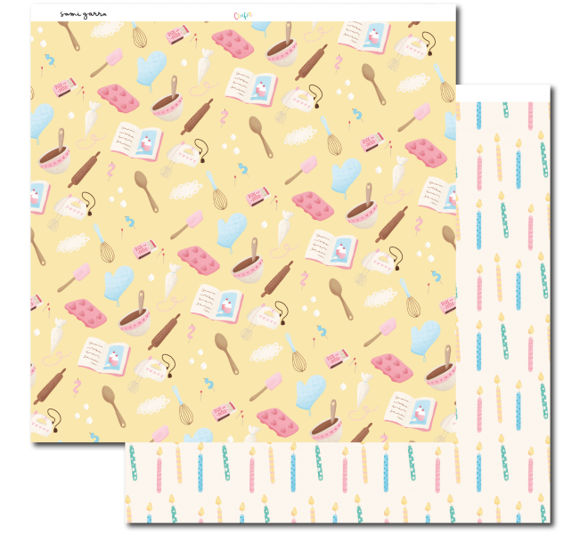 Stack Papel  "Confeti" 12H a doble cara+12 a 1Cara