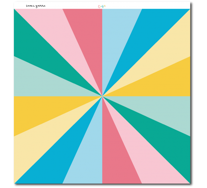 Stack Papel  "Confeti" 12H a doble cara+12 a 1Cara