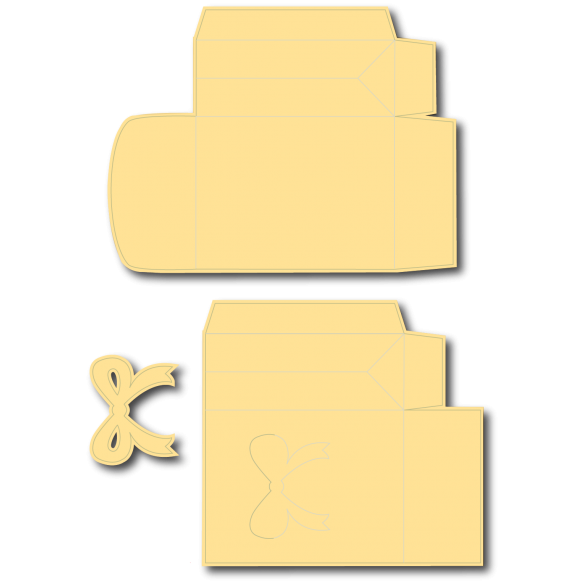 Troquel Sobre"Confeti"Troquel de 3 piezas - Sobre con fuelle