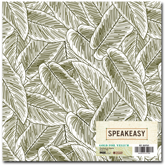 VELLUM CON FOIL DORADO* "Speak Easy"