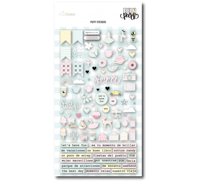 Puffy stickers  "FUN PARK"