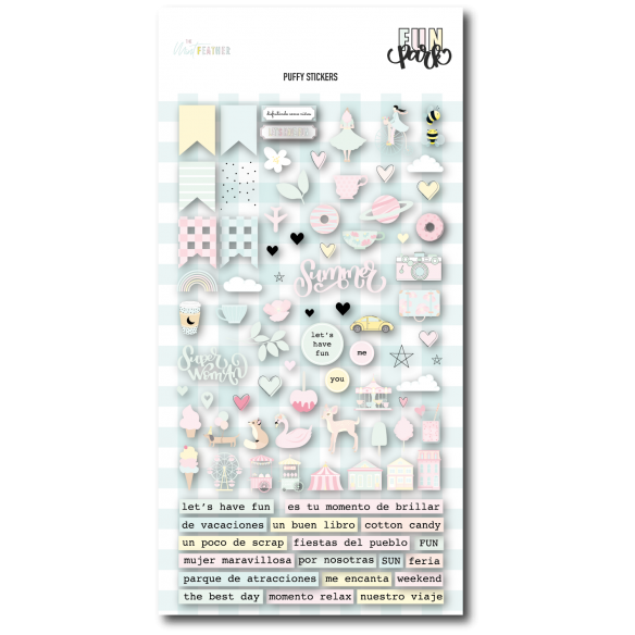 Puffy stickers  "FUN PARK"